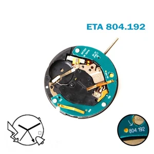 ETA 804.192 SWISS🇨🇭 Made Quarzwerk, weiße Datumsscheibe bei 4,3 Zeigern - Bild 1 von 4