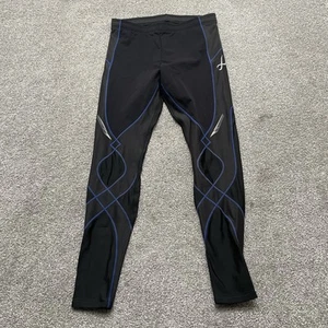 CW-X Compression Tights Herren Medium schwarz blau Support Laufen Trainingshose - Bild 1 von 11