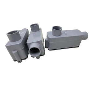 3 nuevos conductos roscados Carlon PVC 3/4" tipo cuerpo conducto LB con cubiertas - Imagen 1 de 5