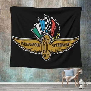 Indianapolis Tapestry,Motor Speedway Decor,Racing Wall Art,Indy 500 Banner - Picture 1 of 10