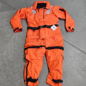 Mustang Survival MS-195 CF Float Suit Medium Anti-Exposure PFD Orange NEU - Bild 1 von 13