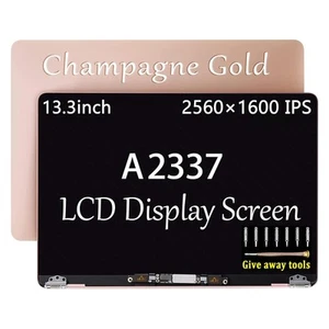 GBOLE A2337 Screen Replacement Gold for MacBook Air A2337 M1 2020 LCD Display... - Picture 1 of 5
