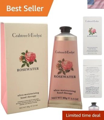 Питательный крем для рук с розовой водой 3,5 унции - гладкая и увлажненная кожа - Изображение 1 из 4