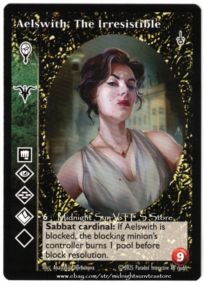 Aelswith, The Irresistible Malkavian Fifth Edition V5 V:TES VTES Vampire CCG - Image 1 of 1