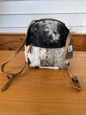 MYRA Compacto Cuero BACK. Piel de vaca premium HAIR-ON. Bolso S-1169 Foto 1 de 4