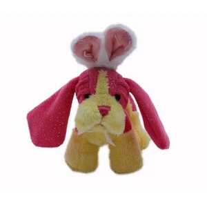 Mascota suave brillante con orejas de conejo, perro rosa - Imagen 1 de 2