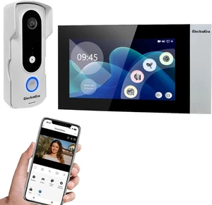 Wired Video Intercom Doorbell System 7 Inches LCD Monitor Video Door Phone Kit - Picture 1 of 6