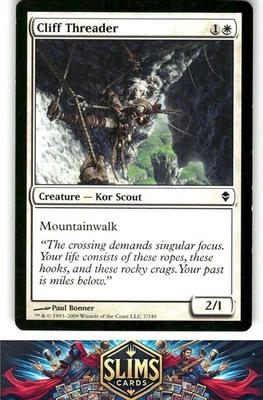 Magic the Gathering MTG Zendikar Cliff Threader #7 Buy 2 Get 1 - Image 1 of 2