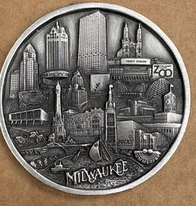 Moneta commemorativa Jumbo (diametro 3") MILWAKEE con rilievo dettagliato - Foto 1 di 3