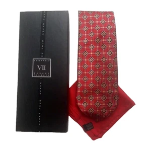 Robert Talbott SEVEN FOLD Men's Thick Woven Silk Neck Tie USA Made Geometric - Picture 1 of 16