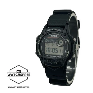 Reloj Casio Digital Doble Tiempo Bio-Basado Negro Resina Banda W220H-1A W-220H-1A - Imagen 1 de 3