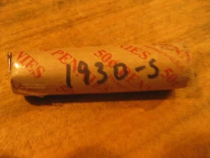 1 roll of 1930-S Lincoln cents - Picture 1 of 1