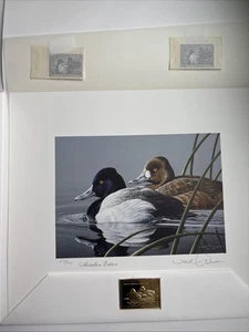 1989-1990 FEDERAL DUCK STAMPS & PRINT - Signed by NEAL R. ANDERSON MEDALLION - Picture 1 of 11