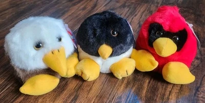 PUFFKINS by Swibco Bird Lot Set, 1997 1998, Baldwin Tux Casey, Plush Toys - Image 1 of 4