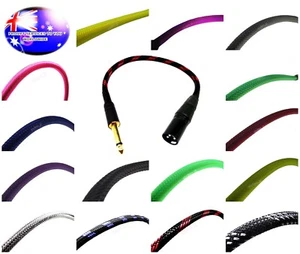 From OZ Quality 1/2/5PC 40cm XLR 3-Pin Male 6.35mm 1/4" Male TS Mono Cable Lead - Picture 1 of 210