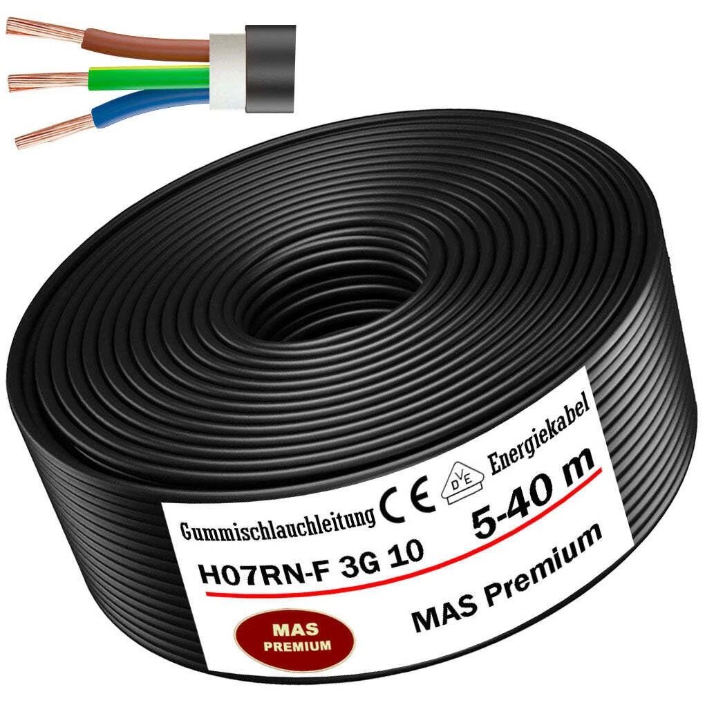 Schwere Gummischlauchleitung H07RN-F 5G 1,5 Mm² – Meterware Für Außenbereich & Baustelle