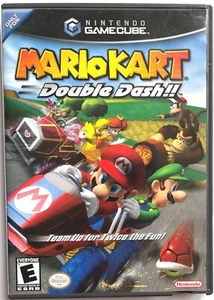 RARO JUEGO DE COLECCIÓN NNINTENDO GAMECUBE ""MARIOKART DOBLE DASH"" ETIQUETA NEGRA COMPLETO - Imagen 1 de 3