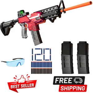 Toy Gun Automatic Sniper Rifle Bullets+Mags 3 Mode Electric Toys, Kids/Teens NEW - Picture 1 of 7