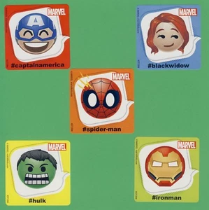 10 Marvel Emoji große Sticker - Captain America, Spiderman, Ironman, Hulk - Bild 1 von 1