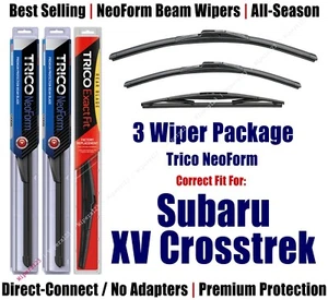 Paquete de 3 limpiaparabrisas delanteros y traseros NeoForm - 2013+ Subaru XV Crosstrek - 16260/160/12B - Imagen 1 de 1