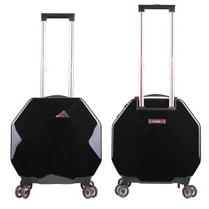Kensie Luggage Gemstone/Octagon20" Dual Spinner Carry On black