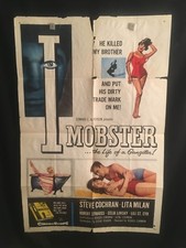 I Mobster 1958 One Sheet Movie Poster Horror Roger Corman Gangster Steve Cochran