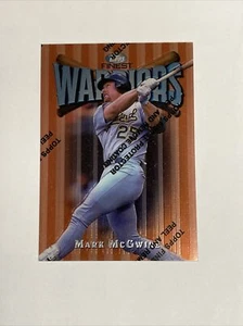 1997 Topps Finest Mark McGwire Warriors #30 Oakland Athletics w/ Coating - Picture 1 of 2