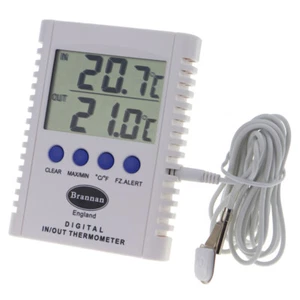 TERMOMETRO DIGITALE MAX MIN FRIGORIFERO CONGELATORE MISURATORE DI TEMPERATURA CON SONDA 12/412/3 - Foto 1 di 6