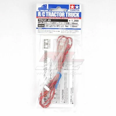 Tamiya 56549 RC Red 3mm LED Light (1100mm Long) For MFC-01/03 RC Truck Parts - Image 1 of 2