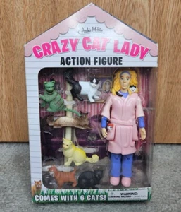 Crazy Cat Lady Action Figure With Cat New In Package - Picture 1 of 4