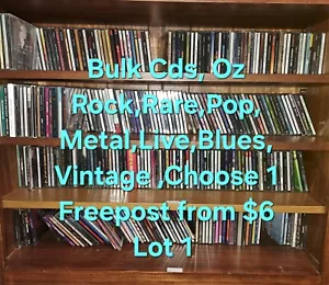Bulk CD,Oz Rock,Rare,Pop,Metal,Blues,Live,Vintage,Choose 1,@ $5,Freepost Lot 1 - Picture 1 of 238