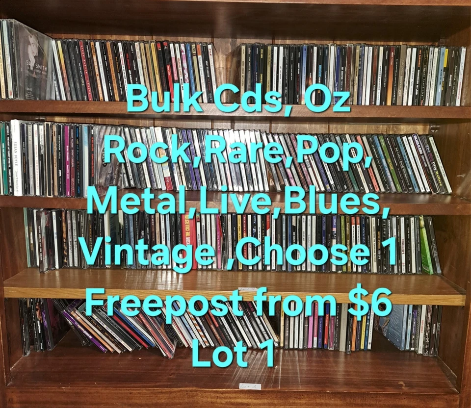 Bulk CD,Oz Rock,Rare,Pop,Metal,Blues,Live,Aussie,Choose 1,From $6 freepost Lot 1 - image 1 of 4