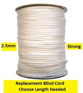 Blind Cord Replacement 2.5mm Strong Nylon String Curtain Window Roman Light Pull - Picture 1 of 2