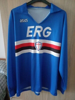 Maglia Sampdoria 1990/91 Senza Etichetta Interna(asics)no Match Worn N.8 - Immagine 1 di 4