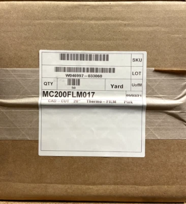 Stahls Cad-Cut Thermo Film Heat Transfer Vinyl-20-Pink.  20in x 50yards - Image 1 of 2