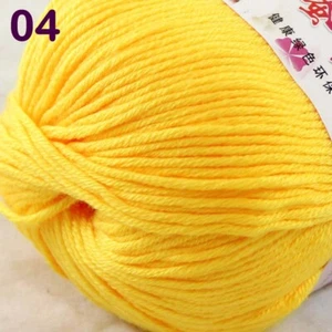 Sale 1BallsX50gr Baby Rugs Cashmere Silk Wool hand knitting Crochet Yarn 04 - Picture 1 of 24