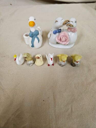 Assorted Ceramic Duck Goose Bird Figurines (Inv 17)