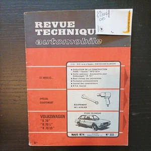 Revue Technique Volkswagen k 70 1.6 1.8 K70 L K 70 LS rta VW k70 L LS - Imagen 1 de 13