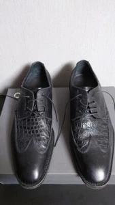 Salvatore Ferragamo LAVORAZIONE ORIGINAL Brogue Krokodilleder Gr. 10,5 3 E - Bild 1 von 24