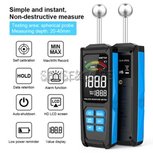 WM710A Digital Wood Moisture Meter Spherical Hygrometer Timber Damp Detector - Bild 1 von 24