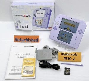 Ricondizionato Ottimo++++ Console Nintendo 2DS Lavanda FTR-001 Giapponese ver - Foto 1 di 24
