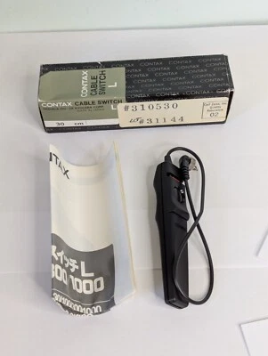 Contax Cable Switch L 30cm Near Mint Japan manual box Vintage camera  rts ii - Image 1 of 4