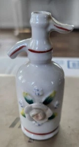 Vintage Mini Ceramic Seltzer Bottle  Japan Small No Chips Or Cracks - Picture 1 of 4