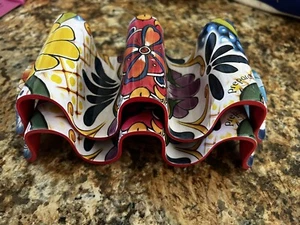 Prepara Taco Halter 2 Talavera Keramik inspiriertes Design für jeweils 2 oder 3 Tacos - Bild 1 von 1