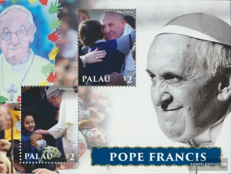 Palau-Islands block307 (complete issue) MNH 2014 Pope Franziskus - Image 1 of 1