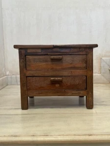 Vintage Drawers End Table Bedside Nightstand Bedroom Storage Cabinet Night Stand - Picture 1 of 12