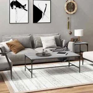 Coffee Table Grey Sonoma 100x50x35 Engineered Wood S2Z3 - Picture 1 of 8