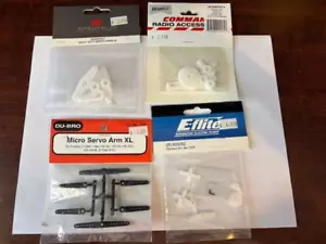 SERVO ARM BUNDLE #1 EFLRDS353,DUBRO930,HCAM1071,SPMSP3021 - NEW IN PACKAGES - Picture 1 of 1