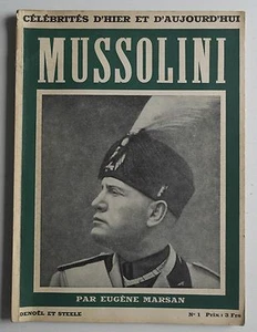 Mussolini Par Eugène Marsan 1935 - Imagen 1 de 2