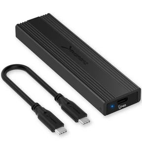 M.2 SSD Portable USB 3.2 Type-C 10Gps Hard Drive case Supports NVMe SATA SSDs - Picture 1 of 7